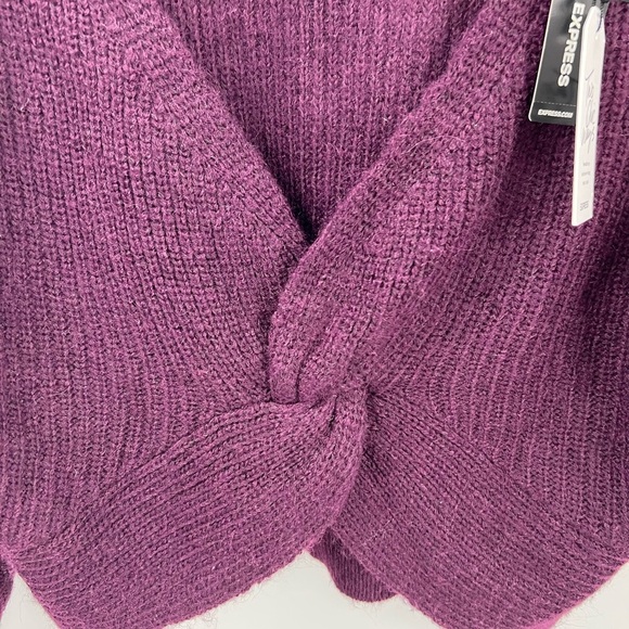 Express two chic ways wool blend cropped sweater S - Picture 8 of 14